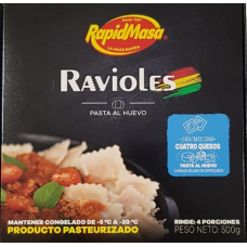 Rapid Masa Ravioles Cuatro Quesos (500Gr)