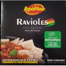 Rapid Masa Ravioles Ricotta y Espinaca (500Gr)